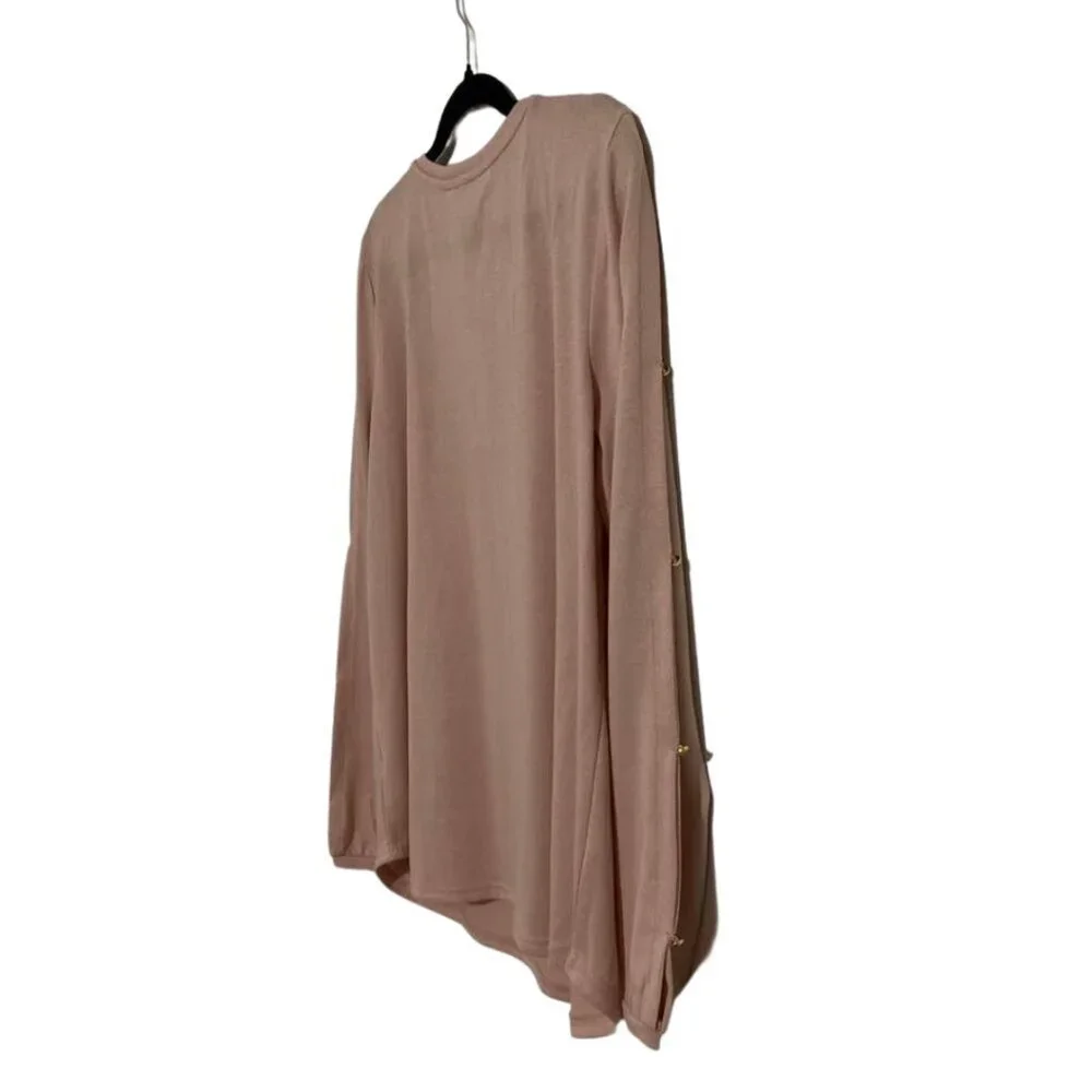 Liz Claiborne Rose Quartz Gold Button V-Neck Size XL NWT - Brand New with Tags! - Picture 8 of 13